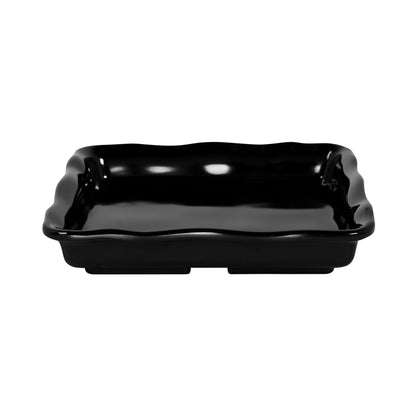 Melamine Square Organic Tray - Black