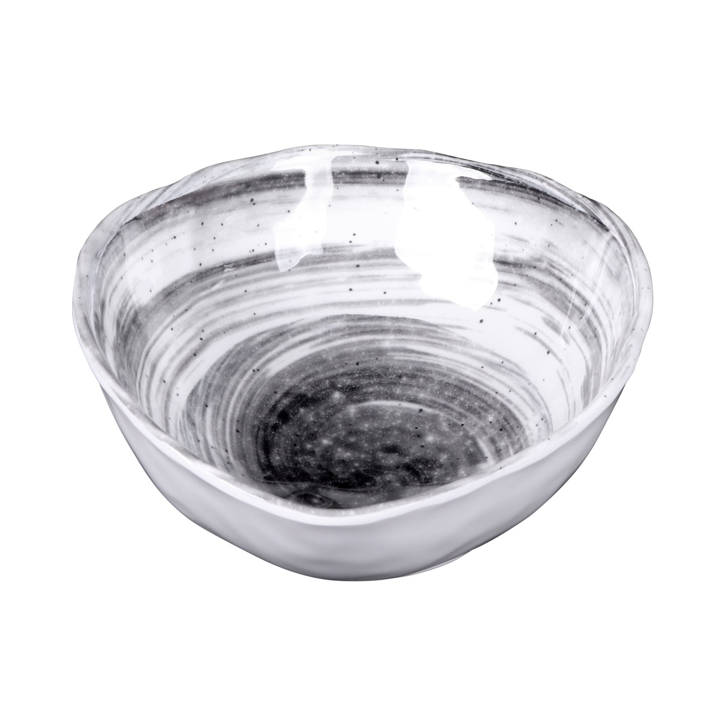Melamine Oval Bowl - Black Design