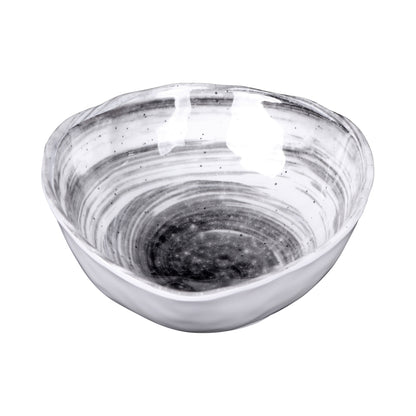 Melamine Oval Bowl - Black Design