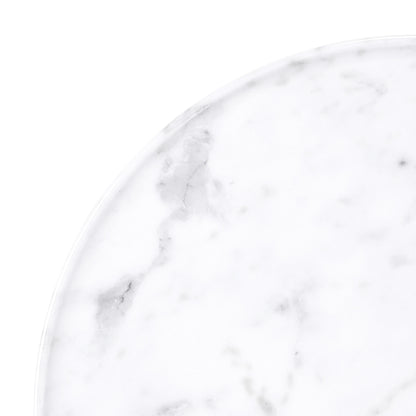 Melamine Round Plate Stand - Carrara Marble