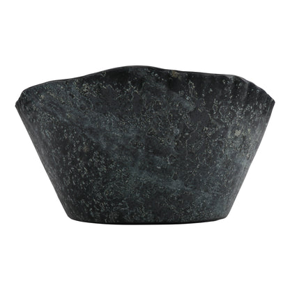 96 oz endure weathered pewter trunk melamine bowl (large), 10"L x 10"W x 4.25"H, GET, cheforward