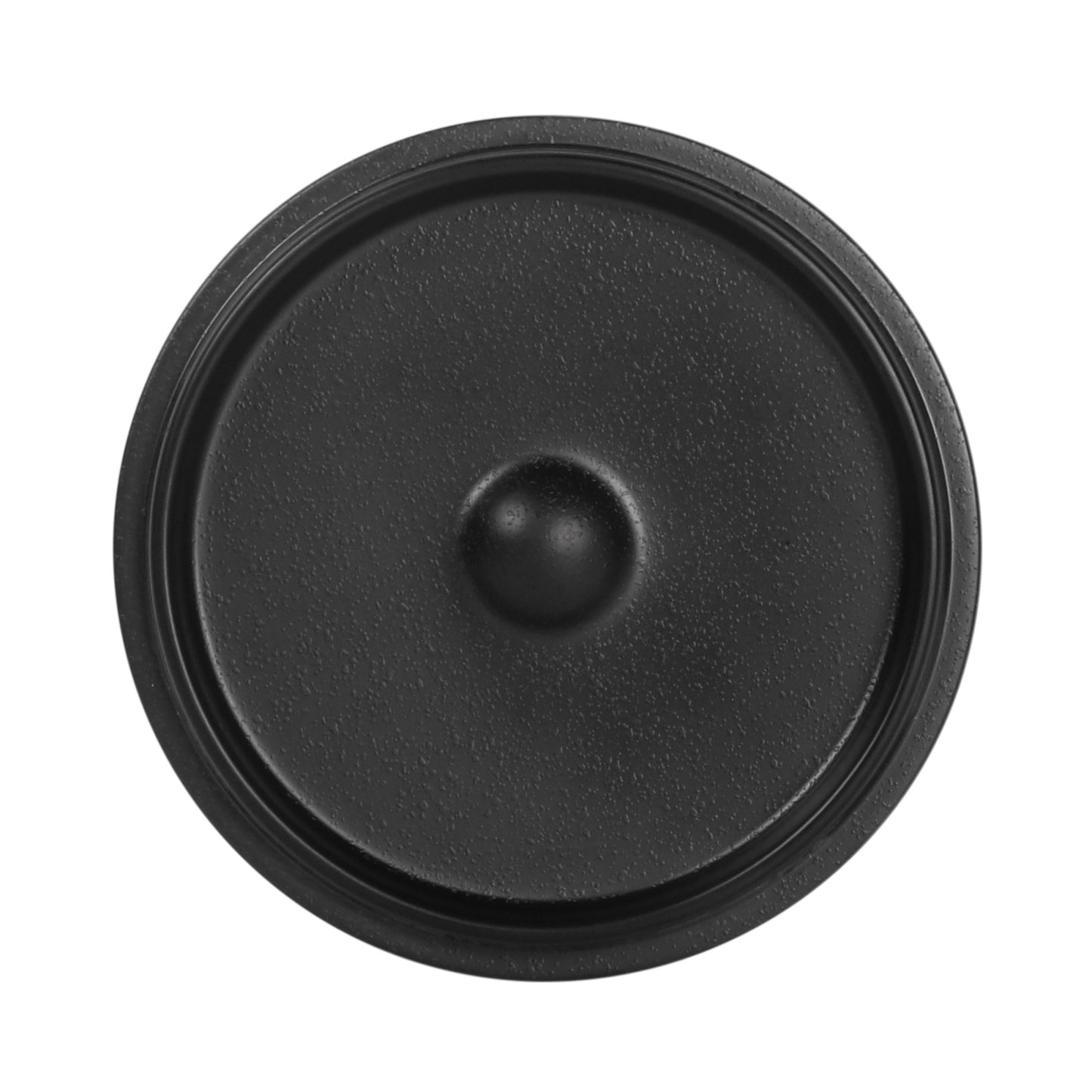 Melamine Mini Pot w/ Lid - Black