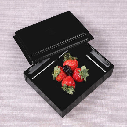 Melamine Rectangular Reversible Bin Lid - Black