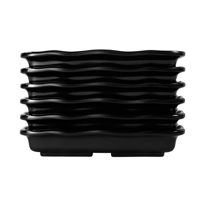 Melamine Square Organic Tray - Black