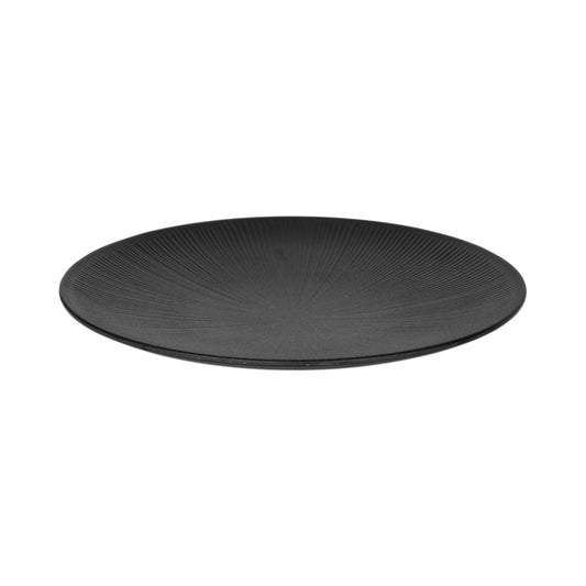 Melamine Round Plate - Black