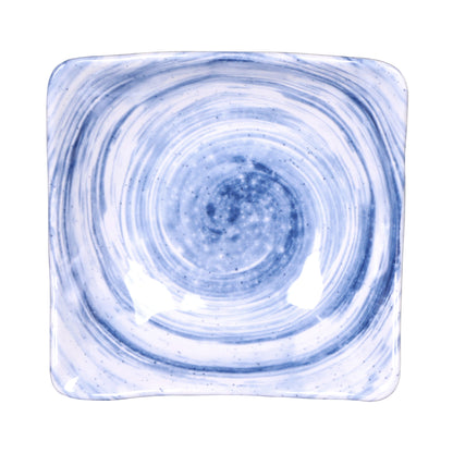 Melamine Square Bowl - Navy Design