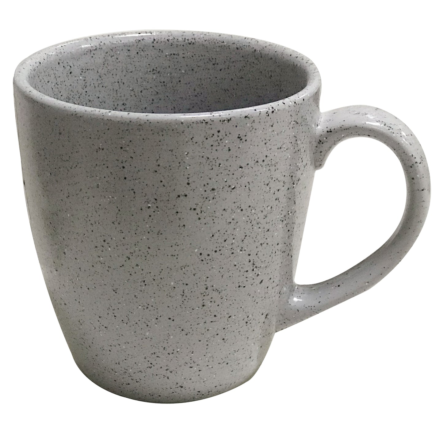 13.3 oz. Speckled Grey Reactive Glaze Porcelain Mug, 5 1/8" Dia. w/Handle, Corona Cosmos Moon (12 Pack)