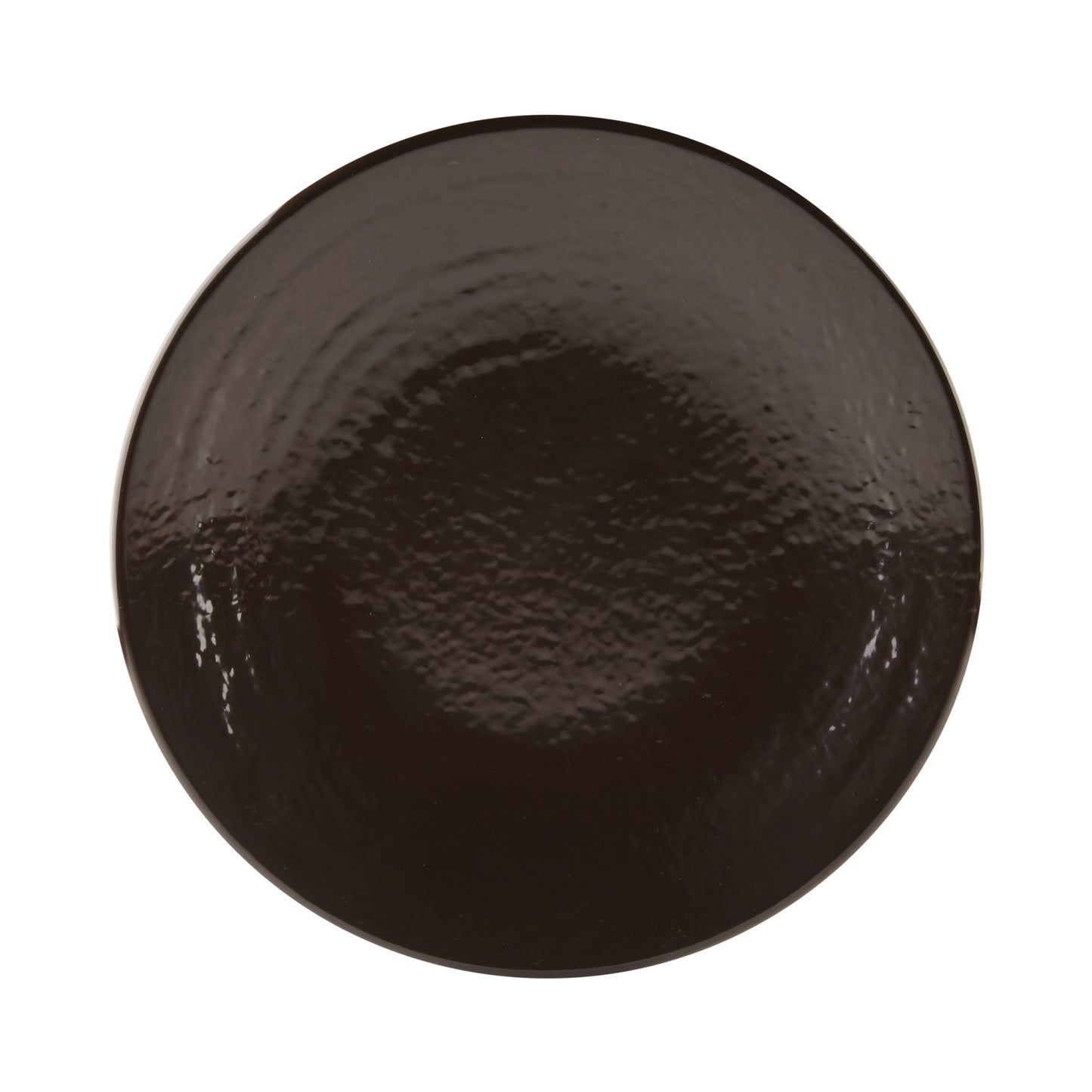 Melamine Round Pebble Plate - Aubergine