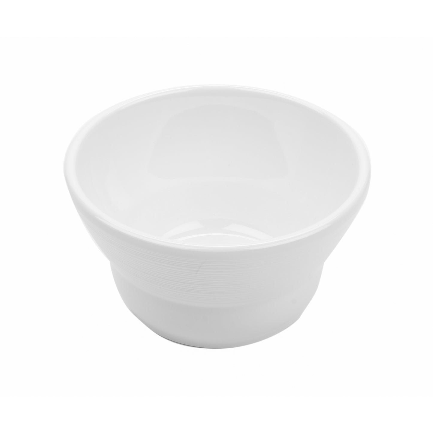 3 oz. Melamine, White, Textured Rim, Round Ramekin/Small Round Side Dish Bowl/Sauce Cup, (3.5 oz. rim-full), 3" Top Dia., 1.5" Deep, G.E.T. Minski (12 Pack)