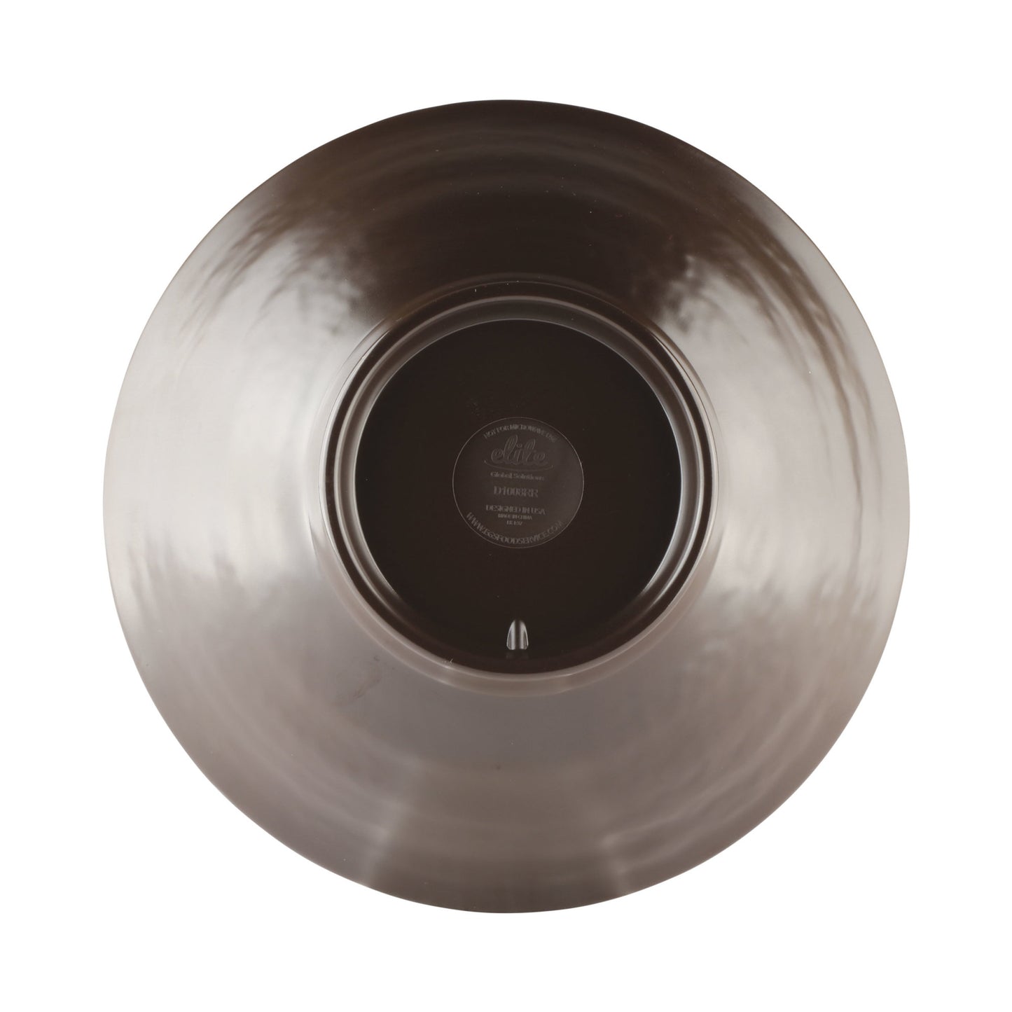 Melamine Bowl - Aubergine Matte Finish Outside/Lapis Gloss Finish Inside