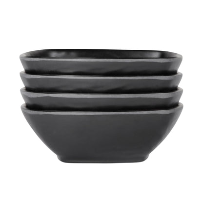 Melamine Square Bowl - Black