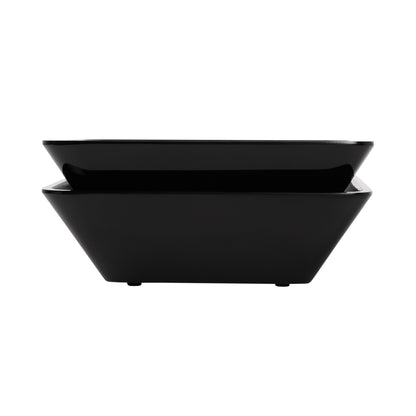 Melamine Square Bowl - Black