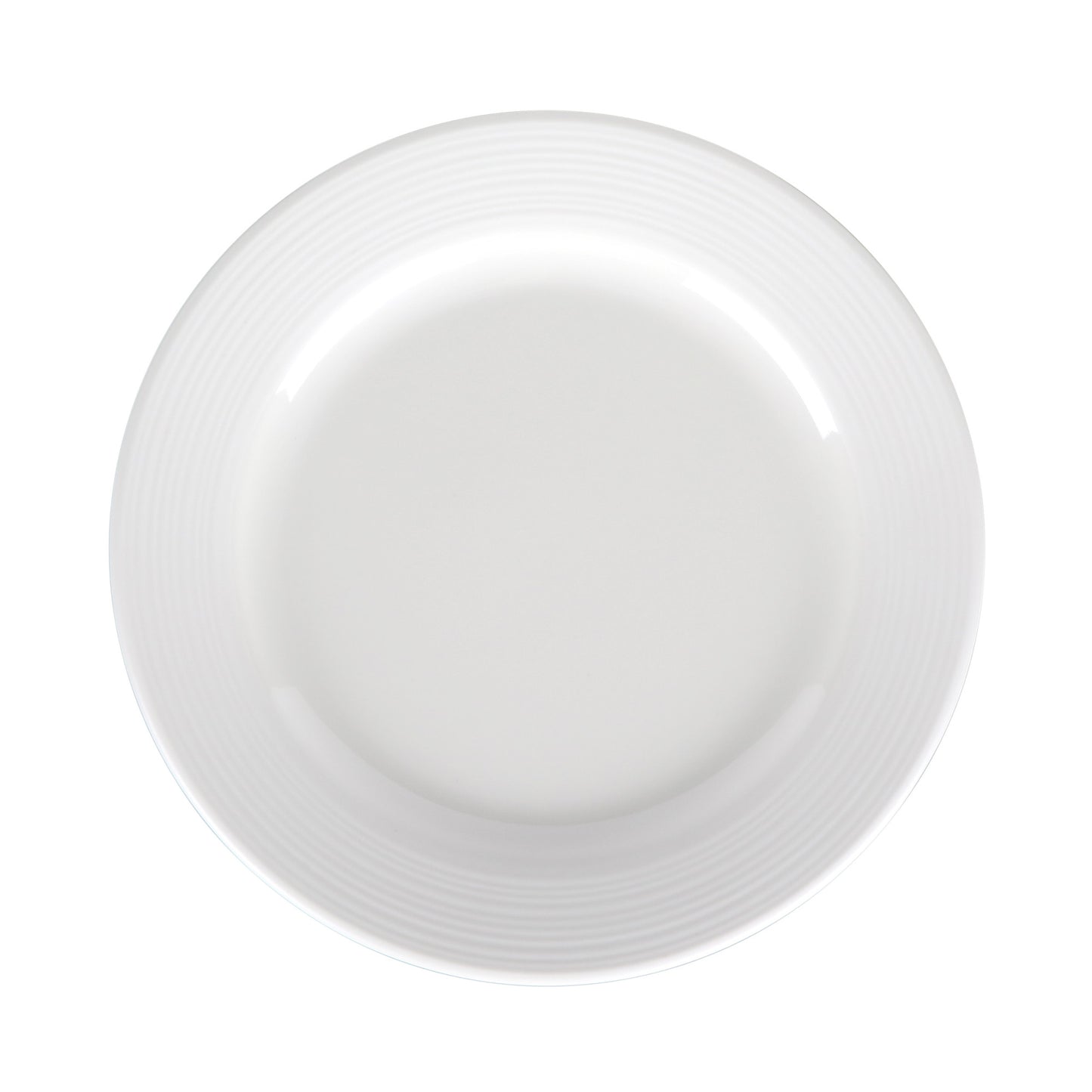 Melamine Round Plate - Cream Glaze