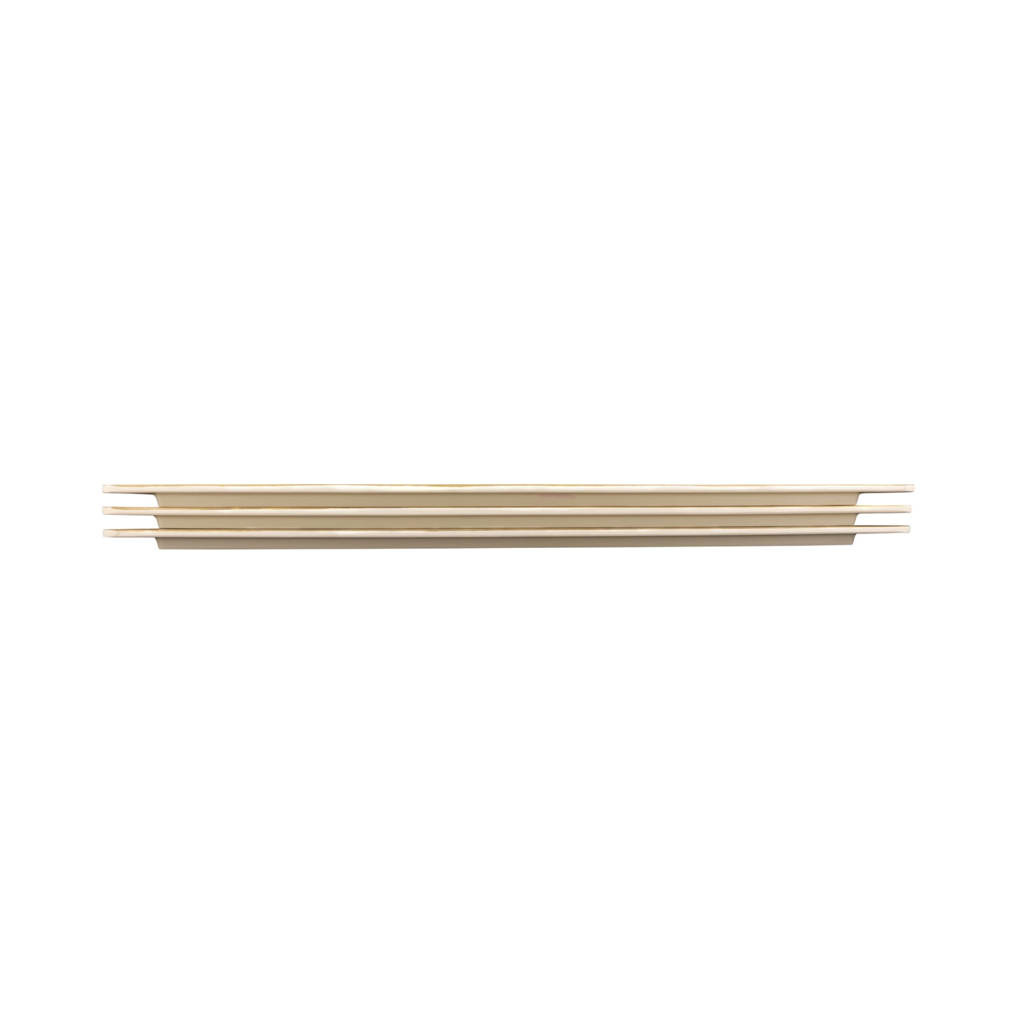 Melamine Rectangular Faux Wood - Bamboo