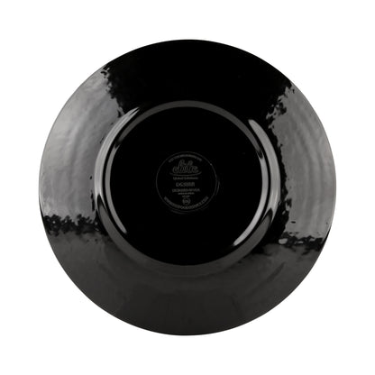 Melamine Round Pebble Plate - Black