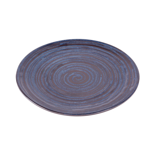 Melamine Round Plate - Stardust Blue