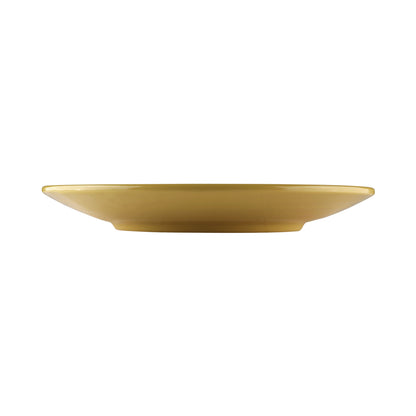 Melamine Round Pebble Plate - Olive Oil