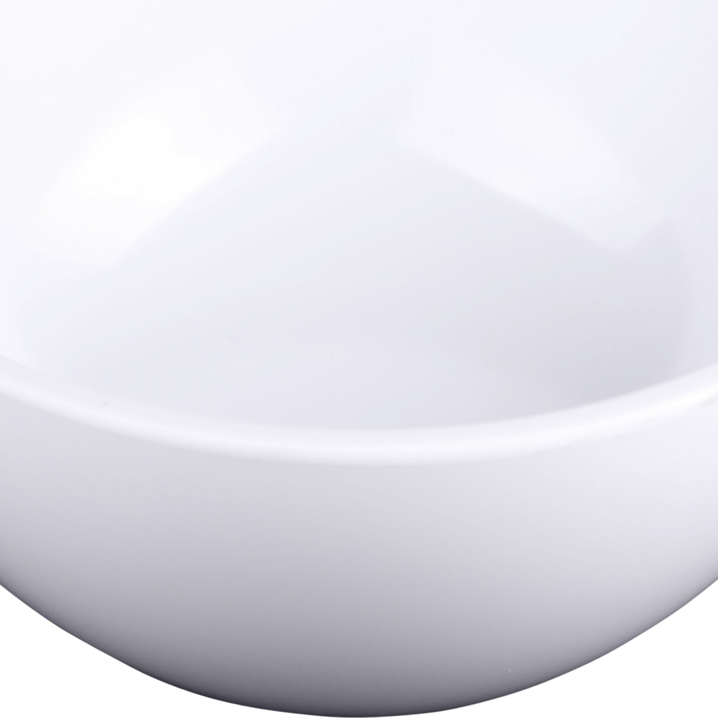 Melamine Round Bowl - White