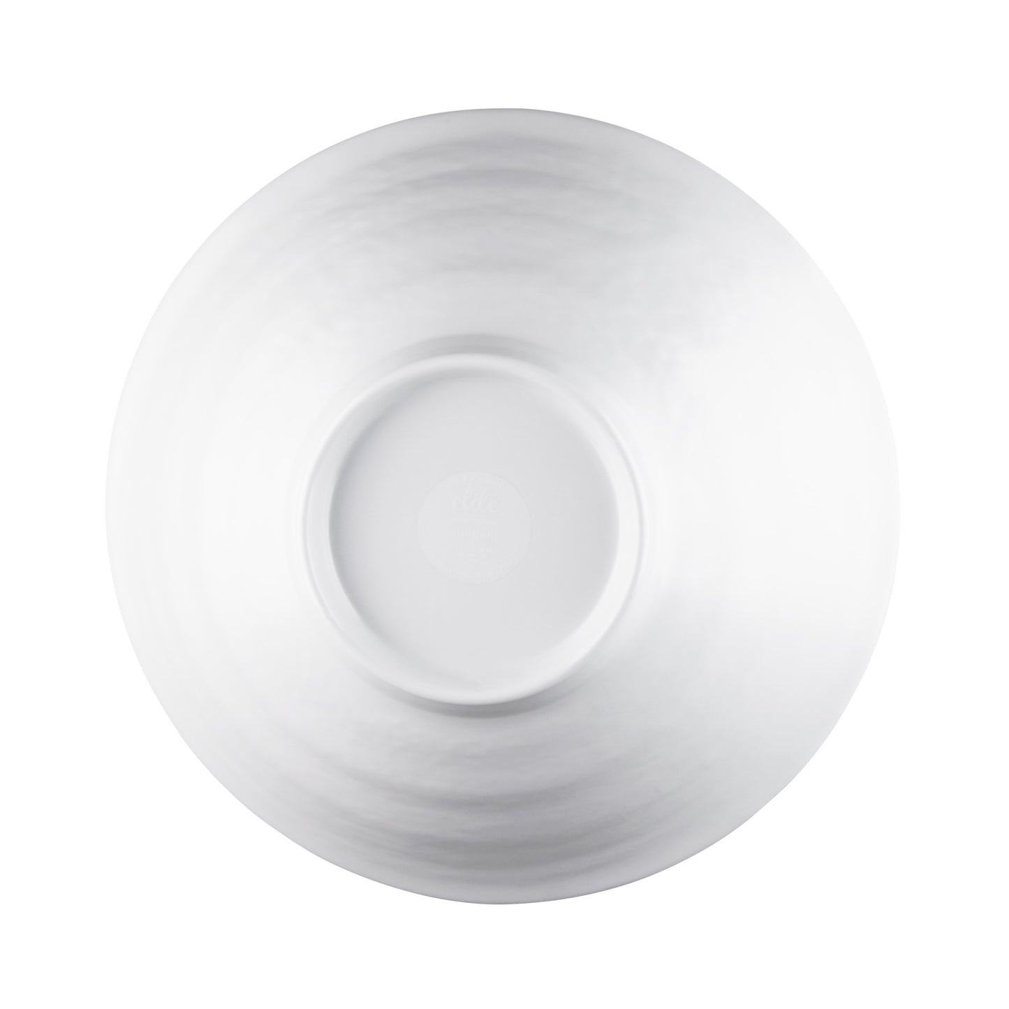 Melamine Bowl - White Matte Finish Outside/White Gloss Finish Inside