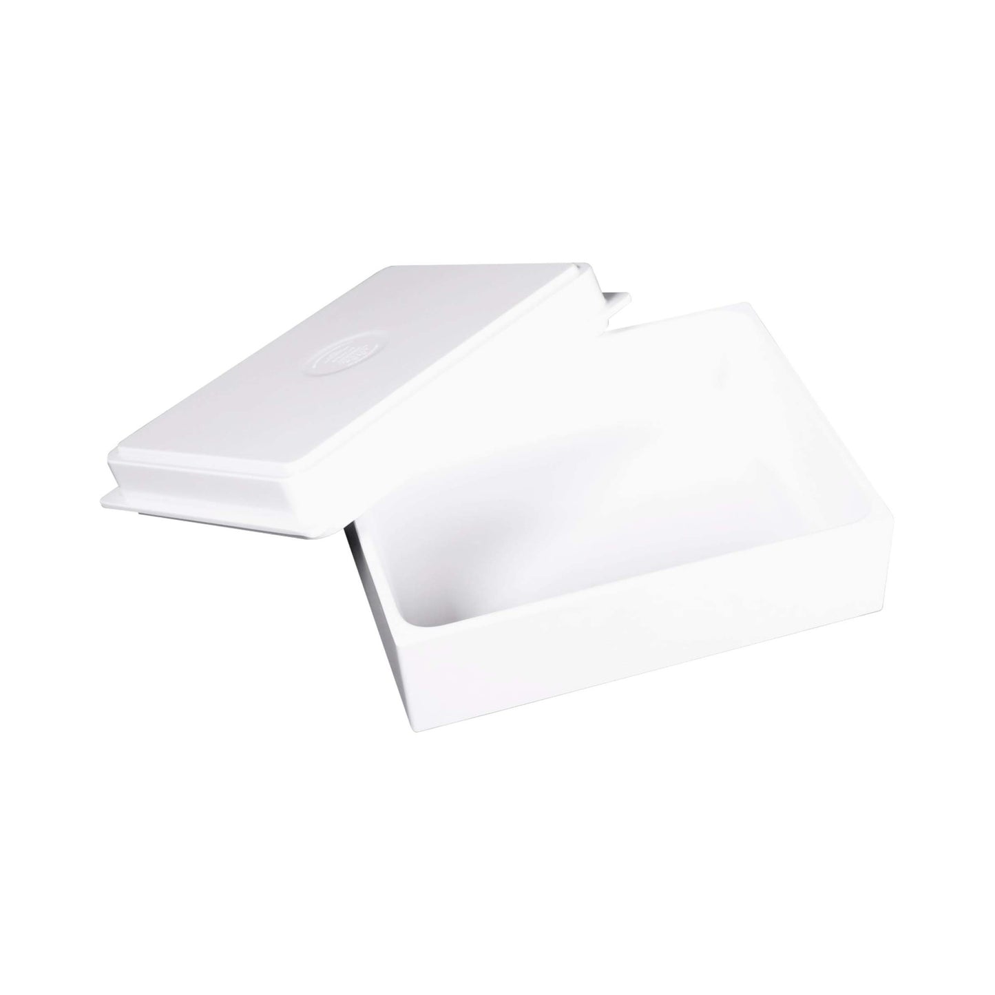 Melamine Rectangular Reversible Bin Lid - White