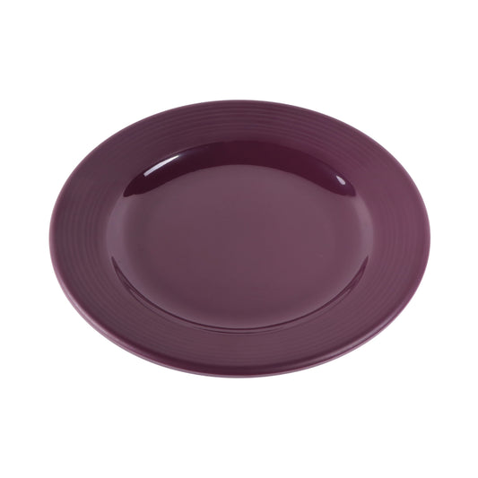 Melamine Round Plate - Purple Glaze