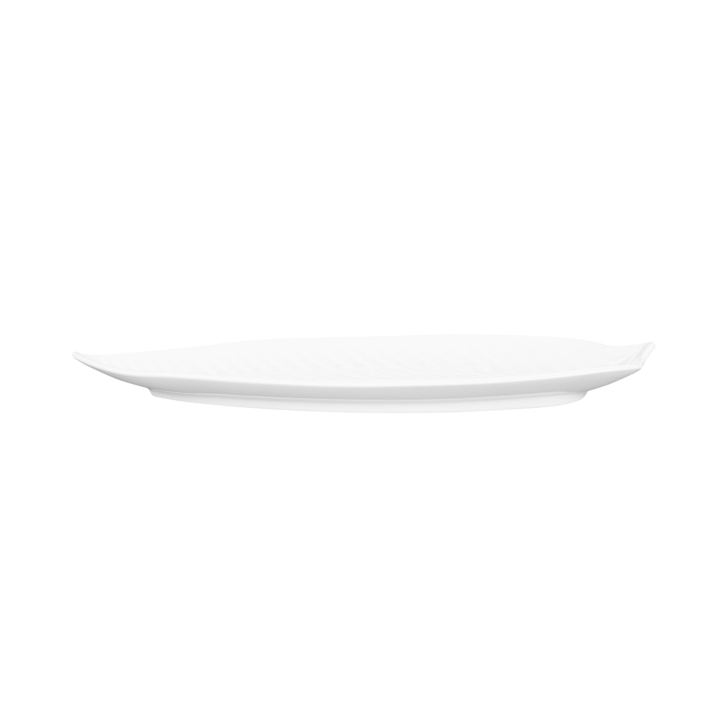 Melamine Large Leaf Platter - White
