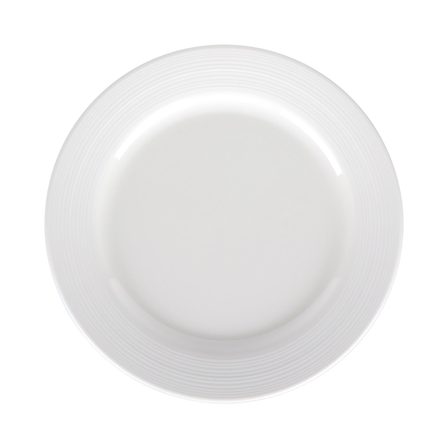 Melamine Round Plate - Cream Glaze