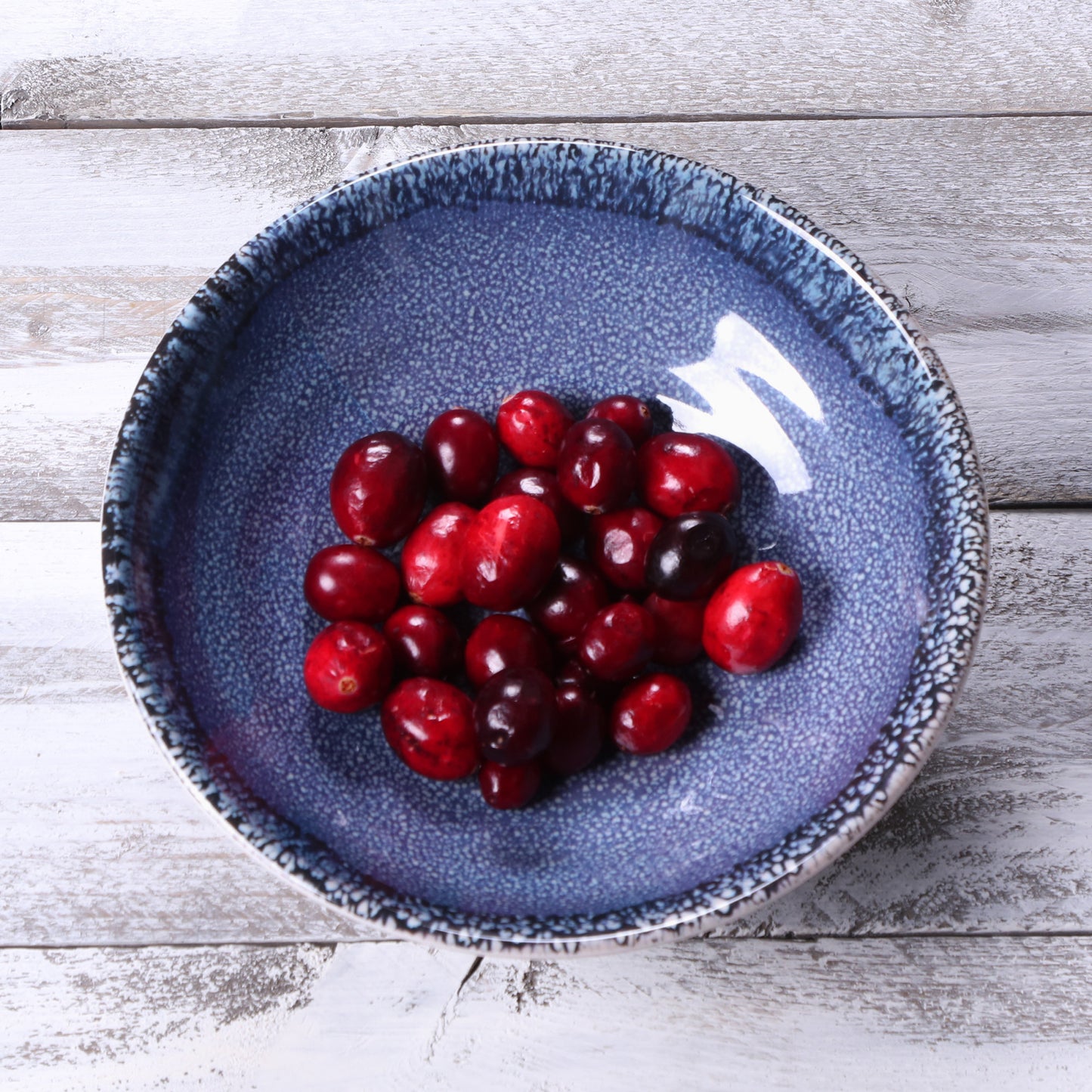 Melamine Round Bowl - Indigo Blue