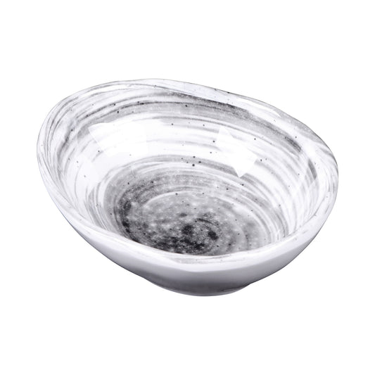 Melamine Oval Bowl - Black Design