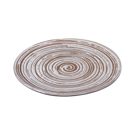 Melamine Round Plate - Stardust Blue