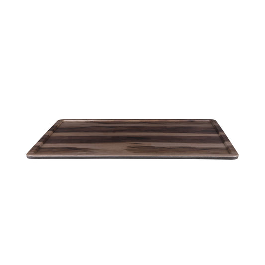 Melamine Rectangular Serving Board - Hickory Wood