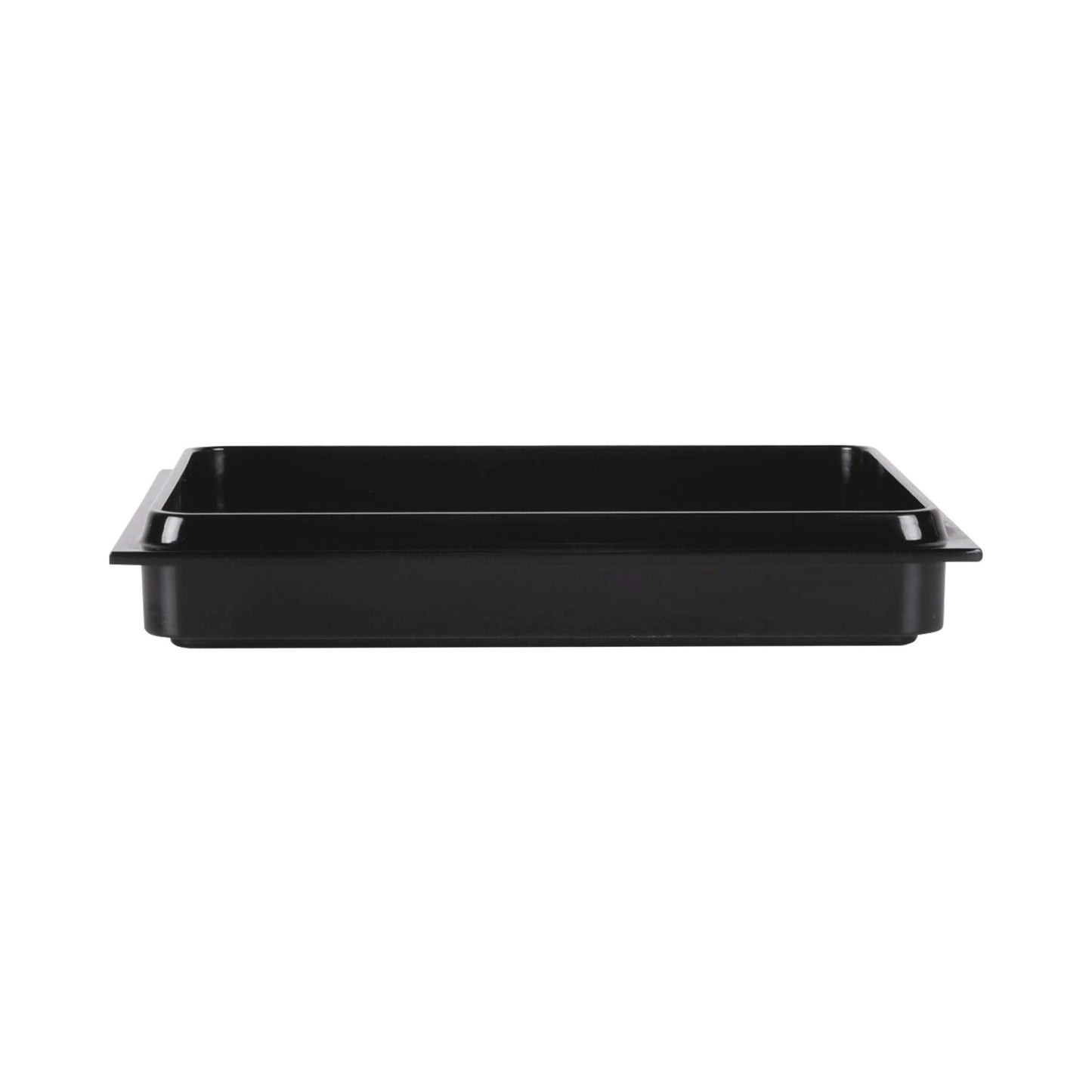 Melamine Rectangular Reversible Bin Lid - Black