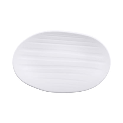 Melamine Deep Oval Plate - White