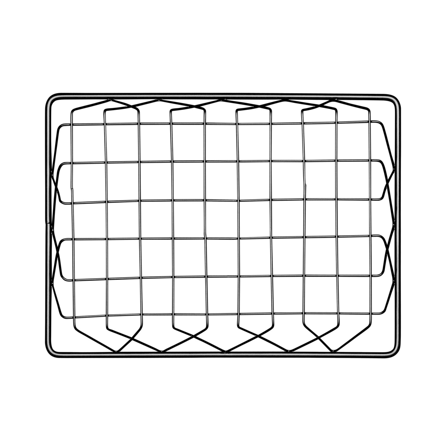 Metal Rectangular Wire Basket - Gunmetal Grey