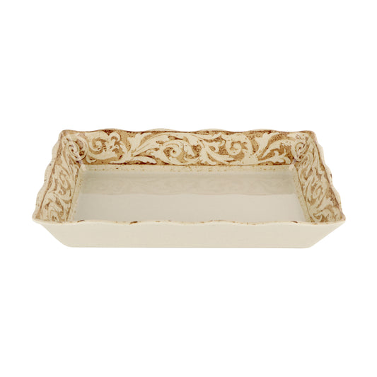 Melamine Tray with Scallop Edge