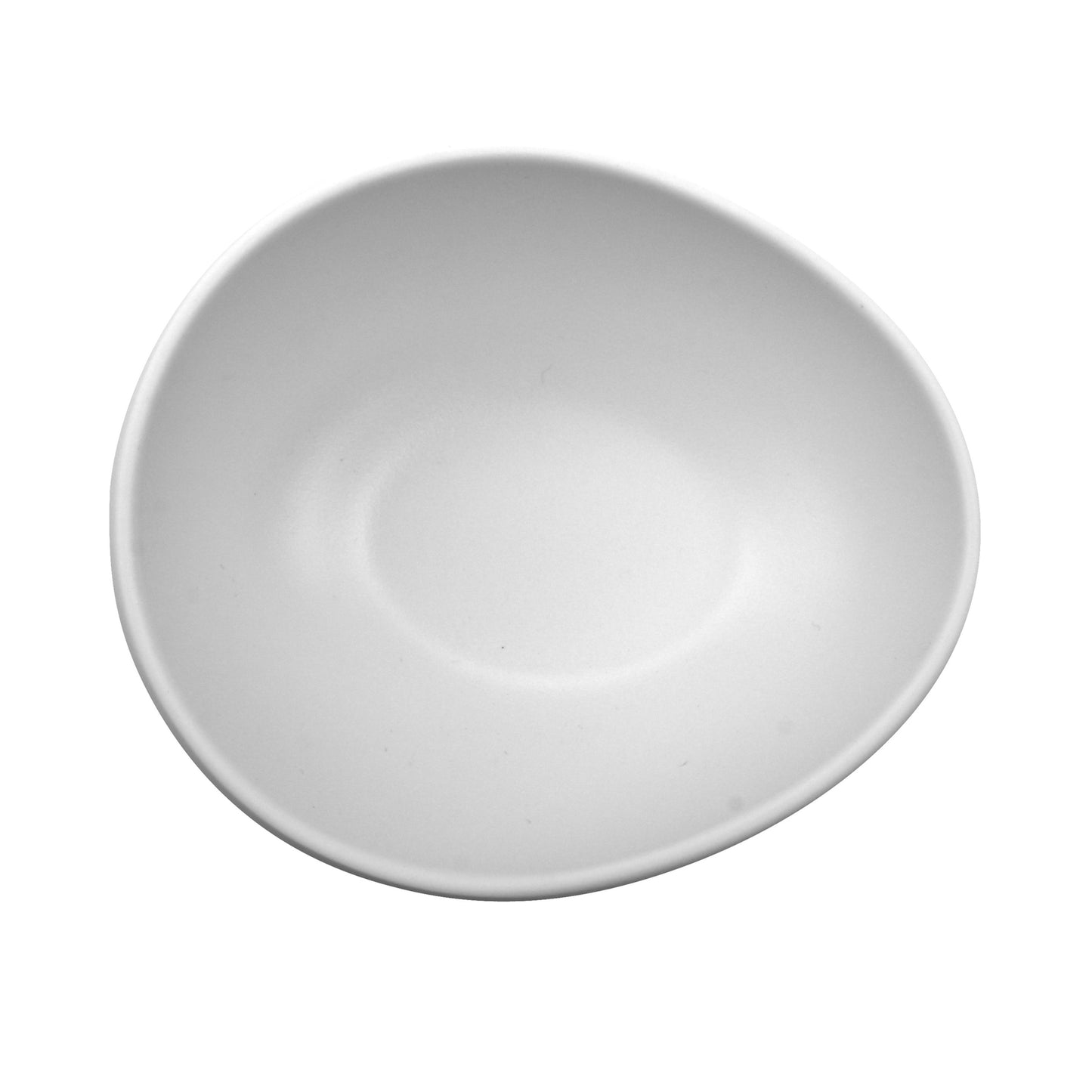 8 oz. White, Melamine, Small Side Dish/Soup Bowl, (11 oz. rim-full), 1.8" H, (2.1" Max H), 5.1" L x 4.4" W, G.E.T. Riverstone (12 Pack)
