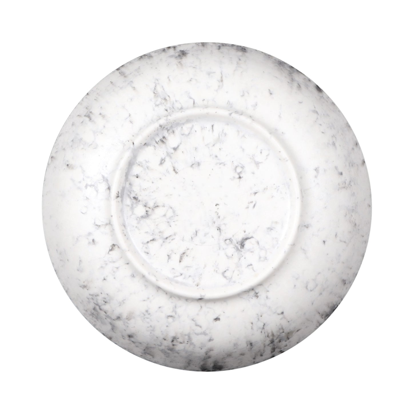 Melamine Round Bowl - Black Marble