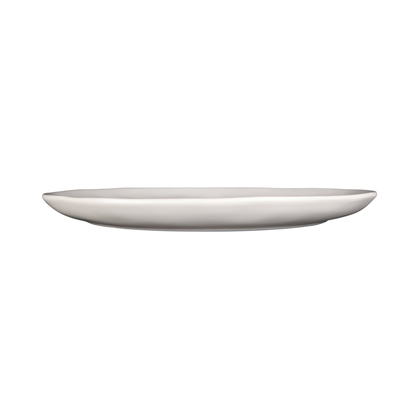 Melamine Round Plate - Cream Glaze