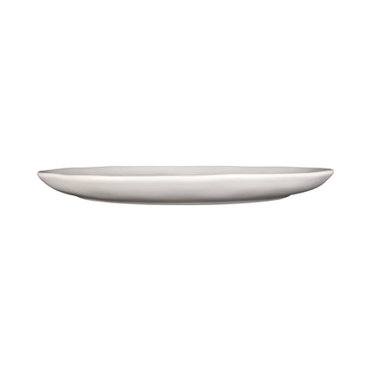 Melamine Round Plate - Cream Glaze