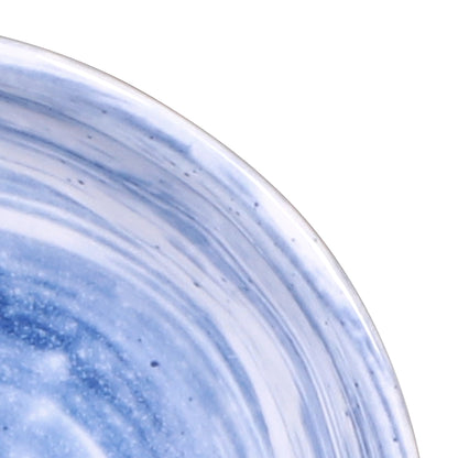 Melamine Round Bowl - Navy Design