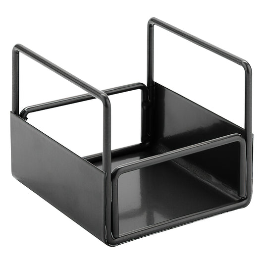 Metal & Wire Single Condiment Stand designed to hold 1- 4" x 4" x 4" Condiment Bowl ,Gun Metal Grey 4 1/2" x 4 1/2" x 4"