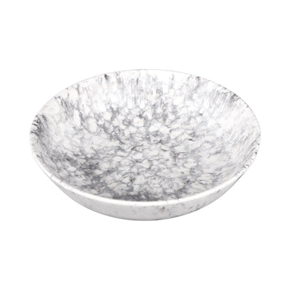 Melamine Round Bowl - Black Marble