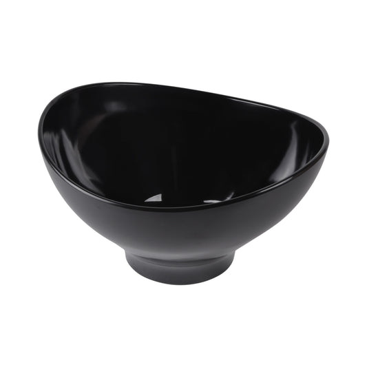 Melamine Deep Oval Bowl - Black
