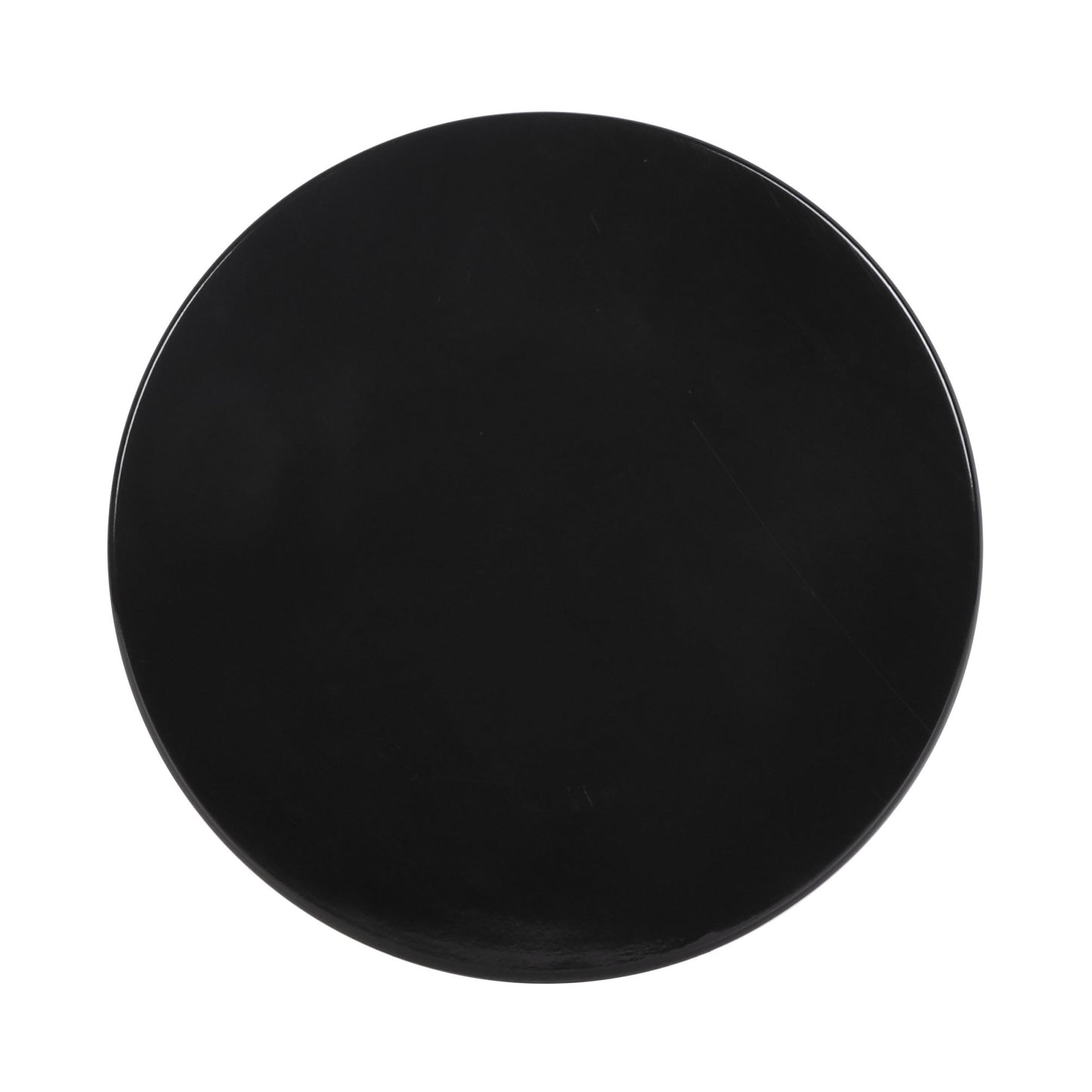 Melamine Round Flat Plate (Fits M5P Pedestal) - Black