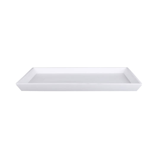 Melamine Rectangular Tray - White