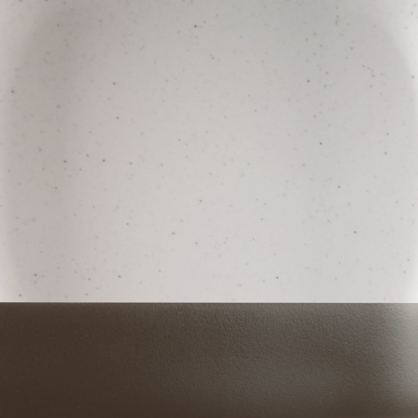 Melamine Rectangular Bowl - White Speckle Inside, Chocolate Outside