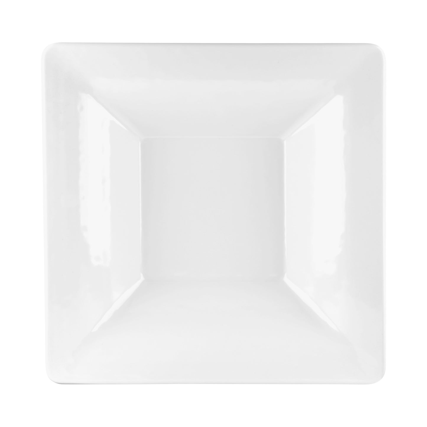 Melamine Square Pebble Serving Bowl - White