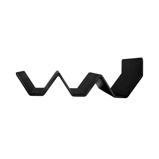 Melamine 3 Slot Zig Zag - Black