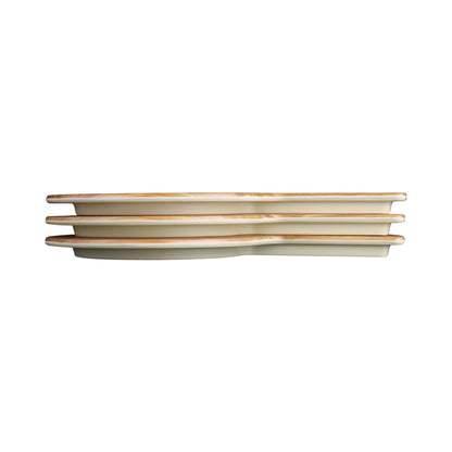 Melamine Round Serving Board - Bamboo