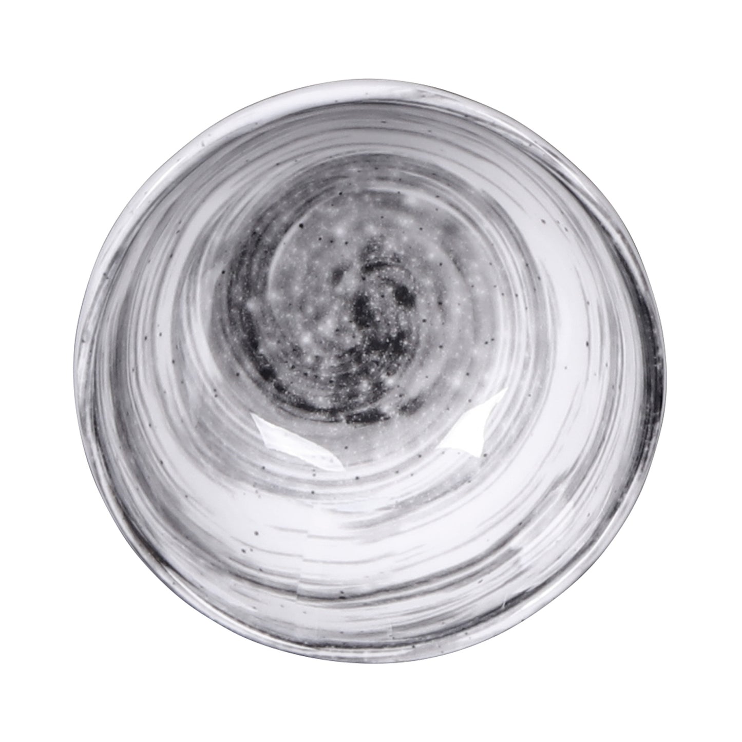 Melamine Round Bowl - Black Design